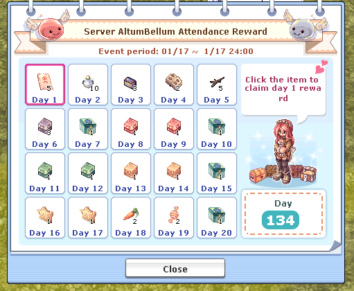 Attendance Rewards